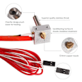 Miniatyrbillede 7 af 8: MK8 Hot End ekstruderdysesæt Ekstruder messingsæt 30mm A8