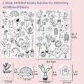 Miniatyrbild 2 av 10: 2 st sömmar Broderipapper Handsömnad Stabilisatorer C C C