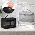 Miniatyrbillede 8 af 10: Makeup Taske Rejse Kosmetik Taske SORT ENKELT LAG black single layer-single layer