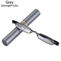 Miniatyrbild 1 av 10: Smal Läsglasögon Slim Reading Glasses GRÅ STYRKA 4.0X gray Strength 4.0x
