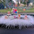 Miniatyrbild 4 av 10: 6st bilprydnader Piggy Center Console Dekoration Bil