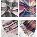 Miniatyrbilde 6 av 7: Cashmere klassisk rutete skjerf Overdimensjonert Tartan-skjerf C C C