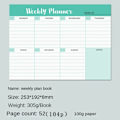 Miniatyrbilde 2 av 5: Weekly Planner Notepad To Do List Pad Daglig Planner