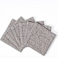 Pikkukuva 1 / 4: 6 kpl Imukykyiset lasinaluset Cotton Coaster juomaalustanko