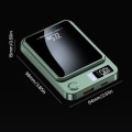 Miniatyrbild 2 av 10: Trådlös Powerbank Extern Extra Batteripaket SVART black