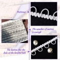 Miniatyrbillede 6 af 6: Gimp Braid Trim Elastisk knapløkke SORT black