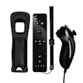 Miniatyrbillede 1 af 10: Til Nintendo Wii/Wii U Joystick Wireless Remote Gamepad SORT black