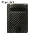 Miniatyrbillede 1 af 10: Læderpung RFID Blocking STRIPE SORT STRIBE SORT stripe black