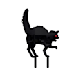 Pikkukuva 1 / 10: 1 kpl / 3 kpl Black Cat Silhouette Stakes Halloween Scare Stakes A 1Pcs