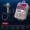 Miniatyrbild 1 av 10: 25st Sharp Fishing Jig Krokar Fiske Jig Head Krok 3.5G 3.5g
