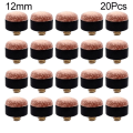 Miniatyrbilde 1 av 10: 20 stk Billard Cue Tips Billards Tips 12MM20STK 20STK 12mm20Pcs