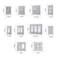 Miniatyrbild 2 av 10: US Standard Switch Panel Sticker Rhinestones Socket Frame 04 04 04