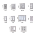 Miniatyrbillede 2 af 10: US Standard Switch Panel Sticker Rhinestones Socket Frame 06 06 06