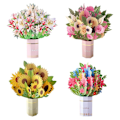 Miniatyrbillede 8 af 10: 3D Pop-up Buket Papir Blomster KIRSEBÆR Cherry