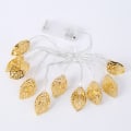 Miniatyrbilde 3 av 8: LED-lysstreng Gold Leaf String Light VARM HVIT VARM HVIT Warm White