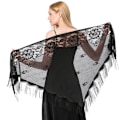 Miniatyrbillede 9 af 10: Aftenkjoler Sjal Lady Cape Wraps PINK PINK Pink