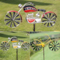 Miniatyrbilde 3 av 7: Sykler Vindspinnere Vindspinnere Stående stang RØD Red Motorcycle-Motorcycle