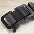 Miniatyrbillede 4 af 10: Nylon flettet bælte automatisk spænde linning SORT black