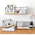 Pikkukuva 9 / 10: Seinäkaappi Organizer Säilytyskaappi Organizer MUSTA Black S-rectangle-S-rectangle