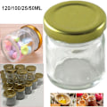 Miniatyrbillede 9 af 10: 2stk syltetøjsglas lufttætte konserves GULD 50ML2STK 2STK Gold 50ml2Pcs-2Pcs