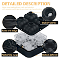 Miniatyrbillede 9 af 9: 3D Magic Ball Ice Cube Form silikone
