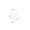 Miniatyrbilde 1 av 8: Jern Display Stand Wire Iron Easel WHITE S white S