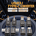 Miniatyrbild 8 av 8: Typ-C 3.1 till USB adapter USB-C-omvandlare 1 1 1