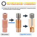 Miniatyrbilde 6 av 10: 2stk Oppgradering Bi-metall heatbreak V6 Hotend B B B