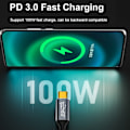 Miniatyrbillede 5 af 10: USB 3.1 Gen 2-kabel Type-C til Type-C-ledning 2M 2m