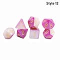 7 stk/sett DND-terninger polyedriske terninger STIL 12 STIL 12 Style 12