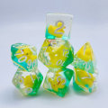Miniatyrbillede 3 af 10: 7 Stk/sæt DND Terning Polyhedral Terning GUL GUL yellow