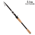 Miniatyrbilde 1 av 10: Teleskopisk fiskestang Stream Håndstang 2.1MGUN HÅNDTAK 2.1mGun handle