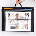 Miniatyrbilde 5 av 10: File Folder File Bag Paper Organizer