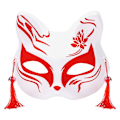 Miniatyrbild 4 av 10: Cat Mask Fox Mask TYPE E TYPE E Type E