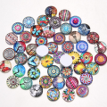 Miniatyrbilde 5 av 6: 50 stk trykt glass cabochons virvelglass cabochons fliser