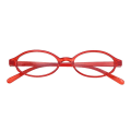 Miniatyrbild 1 av 10: Anti-Blue Light Glasögon Runda Glasögon RÖDA PLATTA LJUS FLAT Red Flat light-Flat light