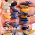 Miniatyrbild 5 av 6: 75 st Teardrop Beads Borrade stenar Assorted