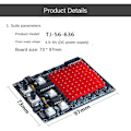 Miniatyrbillede 2 af 6: LED Pursuit Light Kit Lodning Practice LED Chaser PCB Board