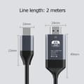 Miniatyrbillede 2 af 9: Type-C til HDMI-adapterkabel 4K HD-kabel