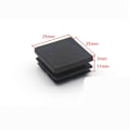 Miniatyrbilde 2 av 5: 50 stk Square Pipe Tube Cap Plast Tubing End Cap Gjerdestolpe 50pcs