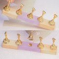 Miniatyrbillede 5 af 7: Log Nail Stand Nail Art Practice Base LILLA purple