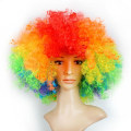 Miniatyrbild 1 av 10: Svart afro lockigt peruk Färgglada peruker MULTICOLOR multicolor