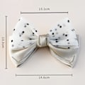 Miniatyrbilde 4 av 10: Sløyfe-hårklemme Chiffon-hårkort 9 9 9