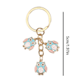 Pikkukuva 2 / 8: 2kpl Owl Keychain Star Key Ring 4 4 4