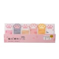 Miniatyrbild 1 av 8: 3st Pink Cat Paw Sticky Notes Memo Pad Dagbok Stationära Flakes pink