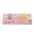 Miniatyrbillede 1 af 8: 3 stk Pink Cat Paw Sticky Notes Memo Pad Dagbog Stationære flager pink