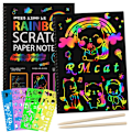 Miniatyrbillede 8 af 10: Scratch Paper Art Rainbow Scratch Notesbog PINK 1 BOG 1 BOG Pink 1 book-1 book