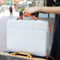 Miniatyrbillede 7 af 10: Laptoptaske Stof Håndtaske GRÅ 14 15,4 TOMMER 14 15,4 TOMMER grey 14 15.4 inch-14 15.4 inch
