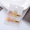 Pikkukuva 10 / 10: 4 kpl Cat Shape Traceless Barrettes asetaattihiusklipsit 3 3 3