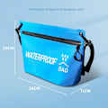 Miniatyrbillede 2 af 10: 1 Stk Dry Bag Rejselynlås Håndtaske SORT SORT black
